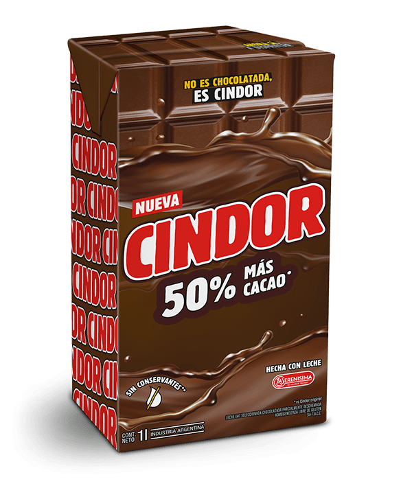 Cindor 50 más cacao 1 Litro